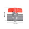 sourcing map PVC Ball Valve Supply Pipe Knob Threaded Ends