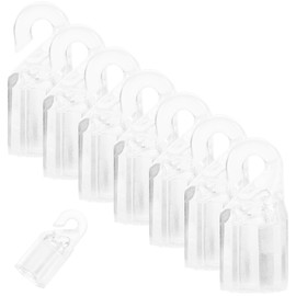 Holibanna Pack of 10 Hook Connectors, Rod Cap, Rod Tip, Hook Cap, Vertical Blinds Actuation Rod, Rotating Rod Tip Hook for Blind Tilting Bar Repair