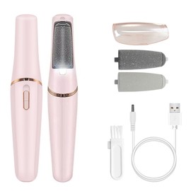 Electric Callus Remover Electric Foot Care Pedicure Set LED Rechargeable Callus Slicer for Feet with 2 Rollers 2 Speeds