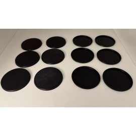Unbranded Lot Of 12 - 100mm Round Bases For Warhammer 40k & AoS Bitz Heavy Gear Stand Mini