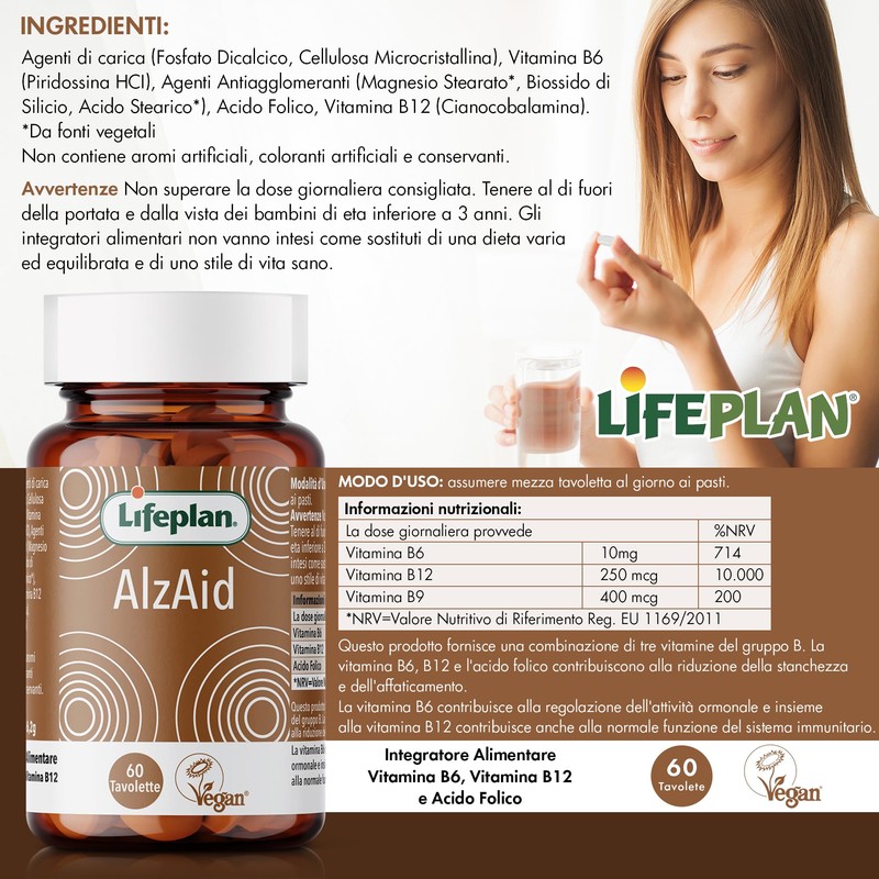 Lifeplan Alzaid 6-9-12 B complex 60 Tablets