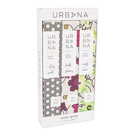 Urbana Home Collection Fragrance, Room Spray Set, Assorted, 3 Fl Oz