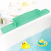 Aqqwxyq Bathtub Splash Guard, Silicone Tub Splash Guard with Hand