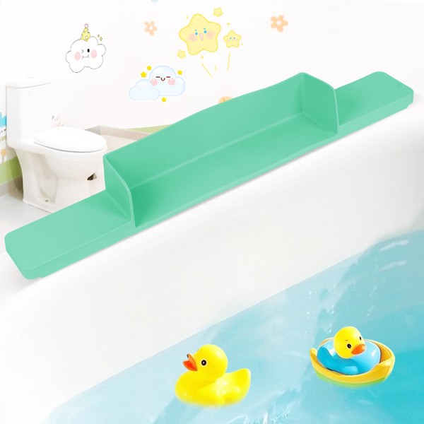 Aqqwxyq Bathtub Splash Guard, Silicone Tub Splash Guard with Hand