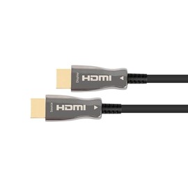 PYTHON AOC Hybrid Ultra-High-Speed HDMI 2.1 Cable - 20 m Hybrid Cable (Copper Conductor + Fibre Optic Fibre) - 8K @ 60Hz/4K @ 120Hz - 48 GBit/s - Full Metal Connector - Black