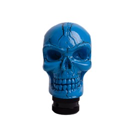 TSudoku Skull Shifter Knob Head Gear Shift Knob Cool Style Shifting Lever Handle Fit Most Manual Automatic Car Tuck Vehicle, TA12A, Blue