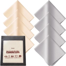 Glasses Cleaning Cloth, 30% Thicker 260g High-Density Microfiber Cleaning Cloth for Glasses, Lens and Screens, Ultra-Soft Suede Texture Lens Cleaning Cloth for Camera, VR, Tablets