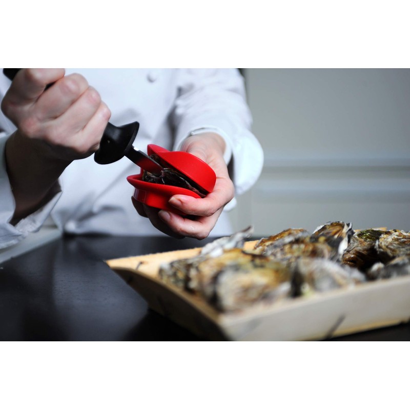 FACKELMANN FCK682231 Austern-Keil aus Silikon, rot, 11,5x8x4,5cm