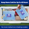 Cooler Shock Ice Packs for Cooler - 2 Reusable, Long