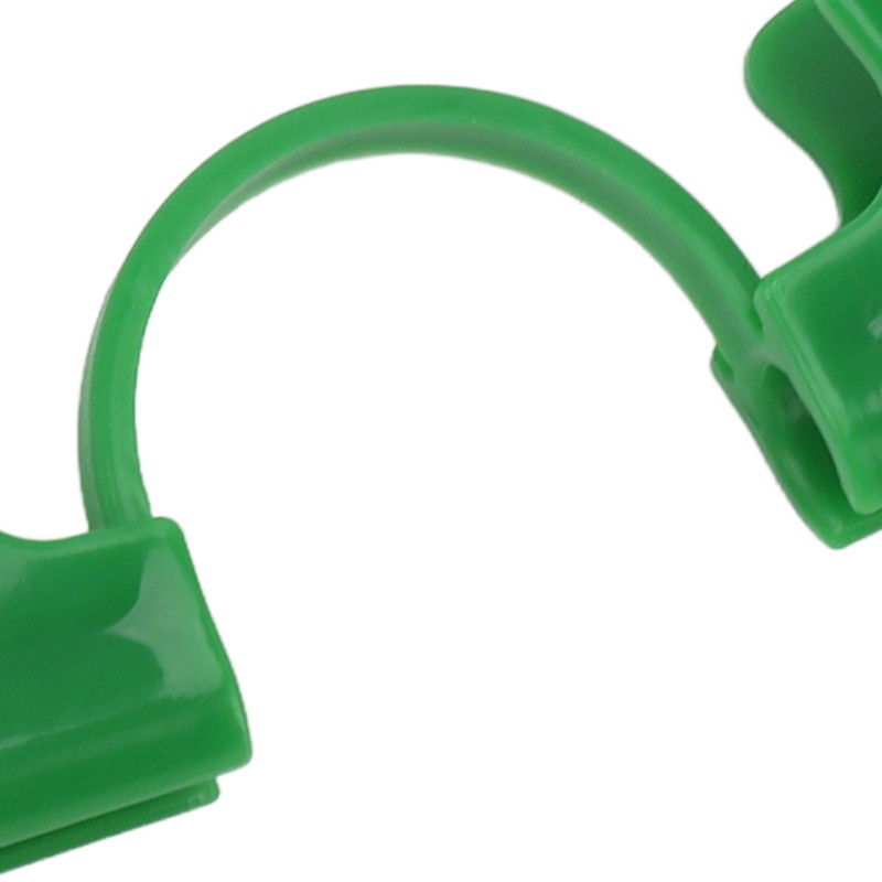 50Pcs Greenhouse Clamp PE Plastic 2 Head Plant Film Clamp