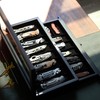 Bonaking Knife Display Case Two-Tier Pocket Knife Case Box Storage