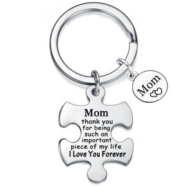 Waeceip Mom Keychain Gifts Mom Gifts form Daughter Son Gifts for Mom Key chain Mom Birthday Christmas Gifts (mom)