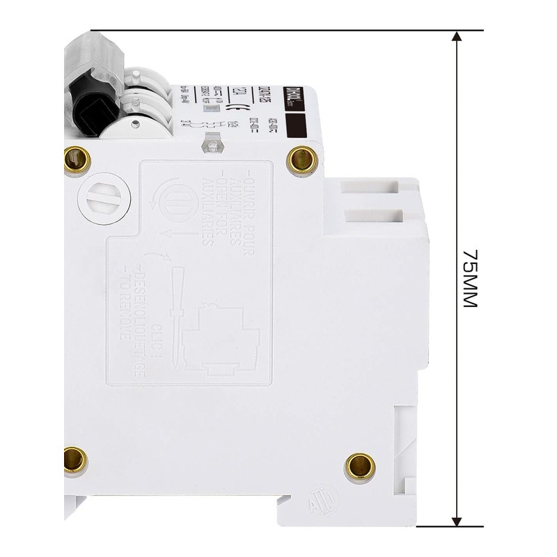 DIHOOL Solar Disconnect Switch, 120 Amp 2 Pole, DIN Rail