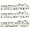 3Pcs High Country Emblems Side Door Tailgate Letter Logo Car