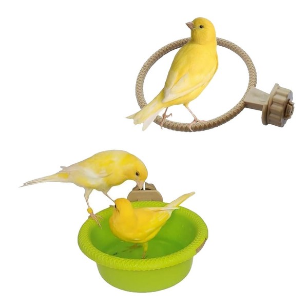Shengsenfu Bird Bath for Cage-4.7" Multi-Function Universal Non-Slip Bird Cage