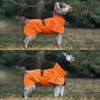PawPawer Dog Raincoat Poncho with Reflective String and Elastic Cuffs