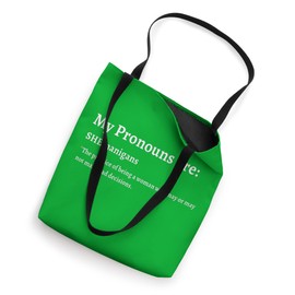 Saint Patricks Day Pronouns She/nanigans seasonal tote Tote Bag