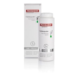Pedibaehr Fußdeopuder, Desodorierendes Puder mit Maisstärke, Heublume & Rosskastanie, 100 ml
