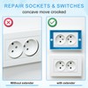 3pcs 1/2" Single Gang Receptacle Outlet Extenders with 6 Screws