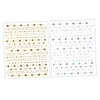 FOMIYES 3sets Foil Art Nail Decals Geometric Nail Art Stickers
