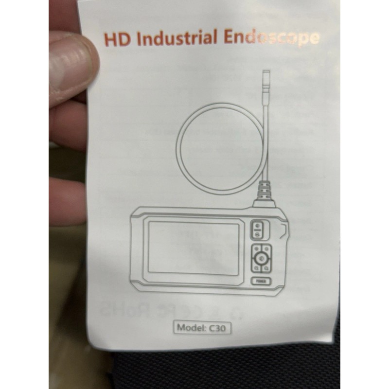 Daxiongmao Endoscope Camera with Light, Borescope Camera with 4.3" IPS