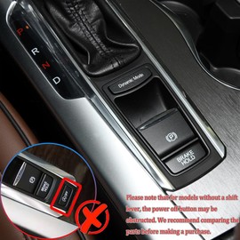 MUXEE 2Pcs Center Console Automatic Transmission Shift Boots Panel Cup Holder Cover for Acura TLX 2015-2020 - ABS Carbon Fiber Sport Interior Accessories（with Gear Shift Lever）