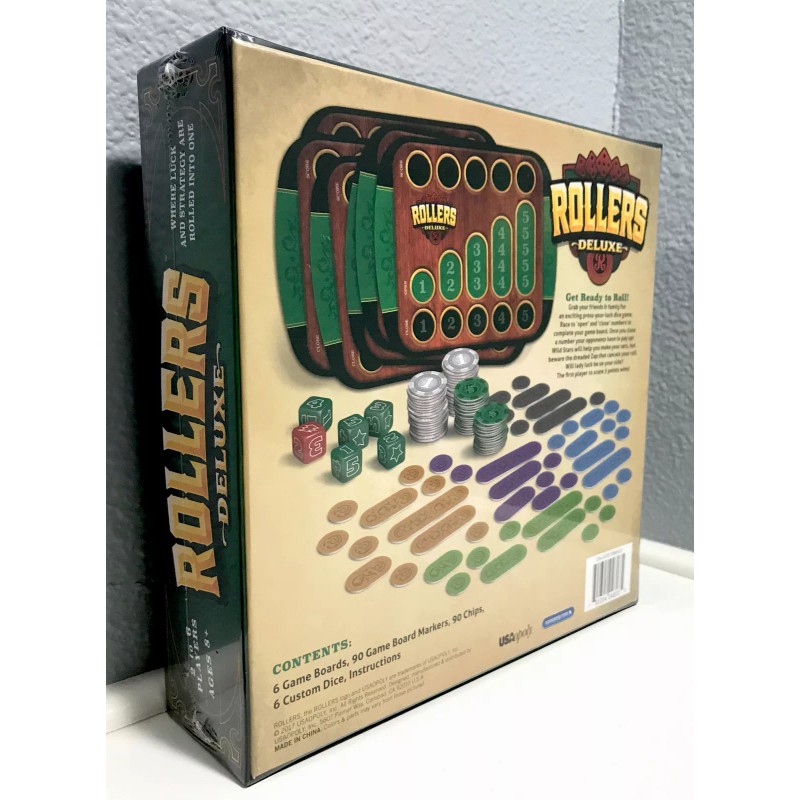 USAopoly Rollers Deluxe Dice Game NIB USAopoly 2-6 Players Ages