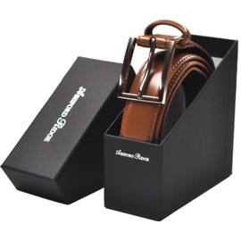 Ashford Ridge Real Leather Belt in Tan Gift Boxed (44" - 48")