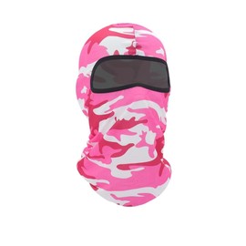 Camouflage Pink Balaclava Ski Mask Head Mask Full Face Mask Windproof Sun UV Protection Hood for Women Men
