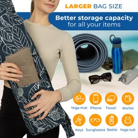 UDANA Yoga Mat Bag | Large Yoga Mat Bags for Women & Men | Fits Thick Yoga Mat & Yoga Accessories | Three Storage Pocket | Adjustable Yoga Bag Shoulder Strap