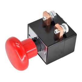 Molloparts Emergency Stop Switch ED250B-1 ZJK-250 Compatible with Albright Electric Stacker Forklift Pallet Car E-Stop Switch 96V 250A Red Mushroom Head Push Button