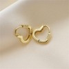 coadipress Love Heart Hoop Earrings for Women 925 Sterling Silver
