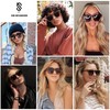 SOJOS Fashion Oversized Square Cat Eye Polarized Sunglasses for Women