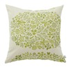 Quarter Report Cushion Cover Cotton Linen Material Paradis Green Approx.