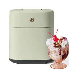 Beautiful 1.5 Qt Ice Cream Maker with Touch Activated Display, White Icing by Drew Barrymore - Color: Sage Green