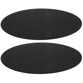 Vinyl Player Mat 2pcs Record Platter Mats Vinyl Record Player Felt Turntable Platter Mat Phonograph Turntable Accessories for Record Players 10Inch Turntable Slipmat