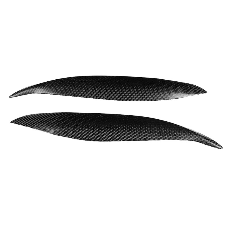 1 Pair Carbon Fiber Car Headlight Eyebrow Eyelid Fit for