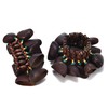 2 Pcs Cacho Seed Rattle Bracelets, Nature Sound African Nut
