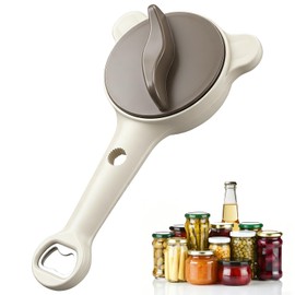 Jar Opener for Seniors& Weak Hands, 4-in-1 Non-Slip Bottle Opener