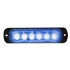 6-Watt Blue Ultra Slim LED Strobe with 19 Flash Patterns