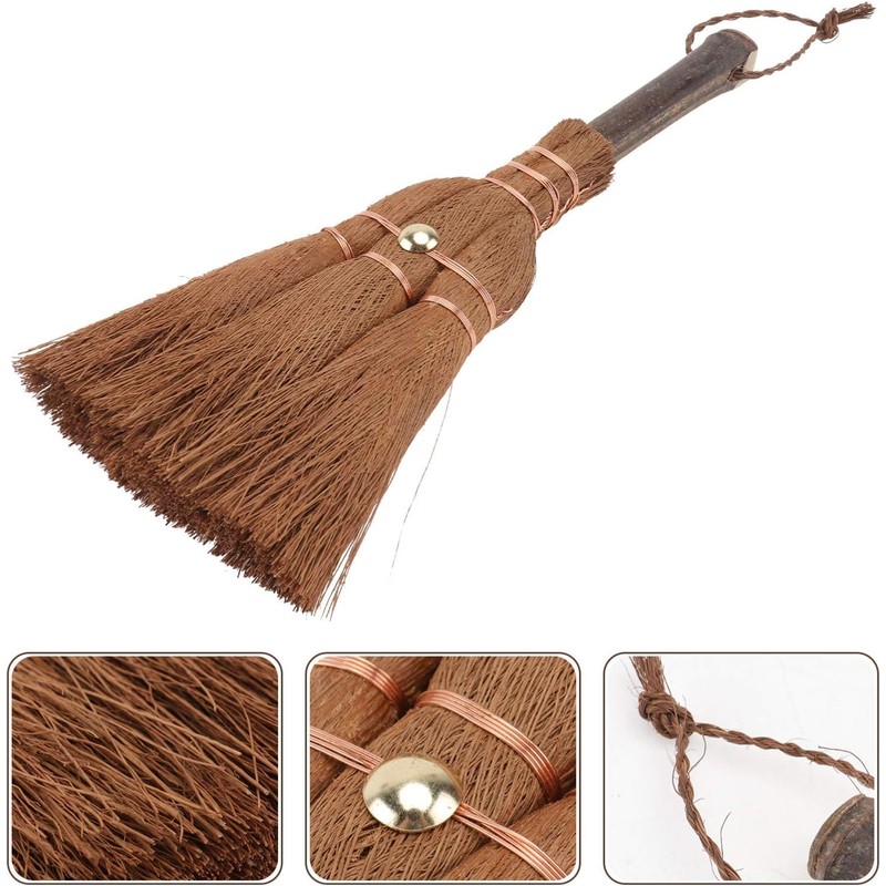 Small Metal Dust Pan and Brush for Fireplace, Garage, Shop,