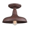 DANSEER Lighting Vintage Retro Rustic Metal Barn Semi Flush Mount