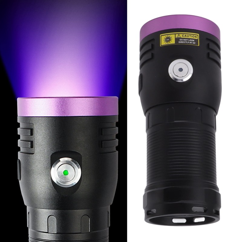 80W Black Light UV Flashlight Rechargeable 365NM LED UV Flashlight