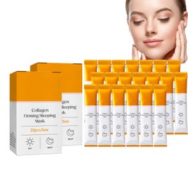 Dyceittdia 40 pieces collagen mask, collagen firming mask, collagen mask without washing, moisturising collagen mask, anti-wrinkle and wrinkles, facial mask1