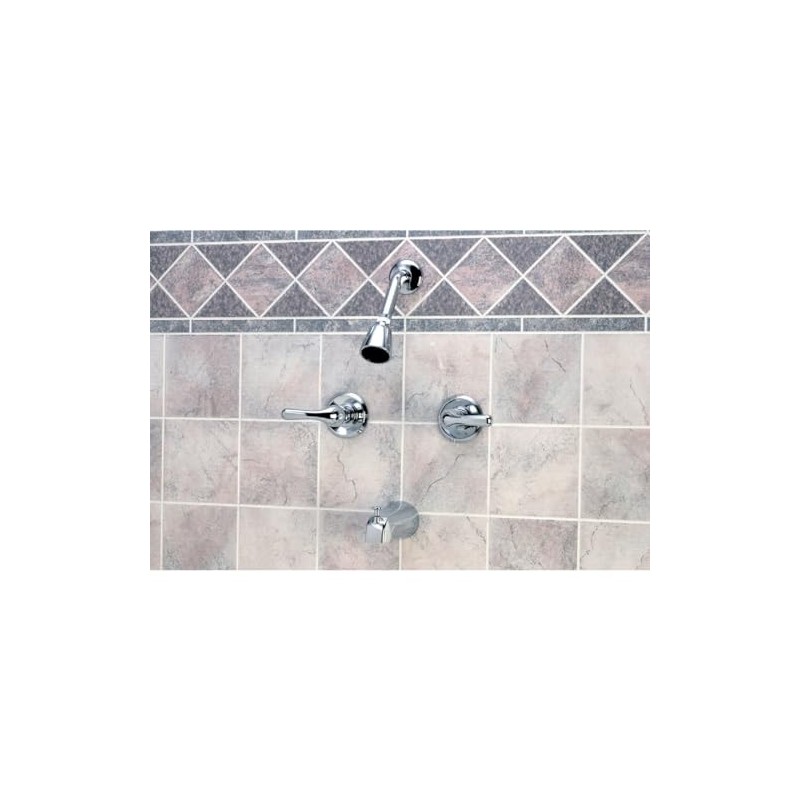 GLOBE UNION F2014501CP-JPA1 2-Metal Lever Handle Chrome Tub/Shower Faucet