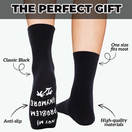 SATINIOR Retirement Gifts Ideas Socks Funny Cotton Socks for Men Women Unisex Birthday Grandpa Grandma Retirees Gifts(Officially Retired)
