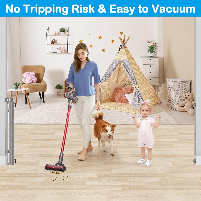 Reinforced 42" Extra Tall X 120" Extra Wide Retractable Dog