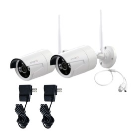 xmartO WB2024-W 2K 3MP Super HD WiFi Home Security Camera with Built-in Microphone (add-on Camera with 3.6mm Lens，Pack of 2, Requires 5MP NVR to Work)