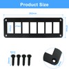 PHITUODA 7 Gang Rocker Switch Panel Housing Holder, Rocker Toggle