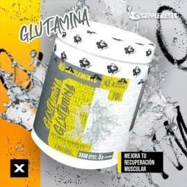 Glutamina en Polvo Sin Sabor 350 g  Unflavored Glutamine Powder, 350g                                                                                 